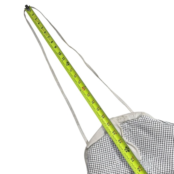 Vintage White Metal Mesh Clutch Purse - Picture 14 of 15